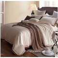 80s 400T 4pcs coffee print & embroidered bedding sets,hotel linen